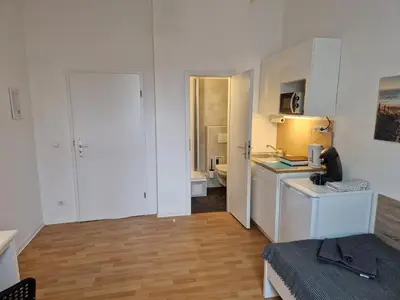 Küche/Küchenzeile in der Unterkunft Zimmervermietung Berlin Mertens