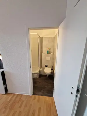 Ein Badezimmer in der Unterkunft Zimmervermietung Berlin Mertens