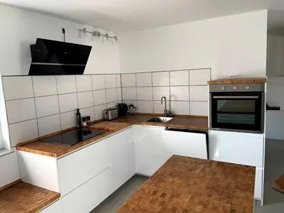 Küche/Küchenzeile in der Unterkunft Ferienwohnung im Stadtzentrum