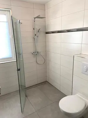 Ein Badezimmer in der Unterkunft Ferienwohnung im Stadtzentrum