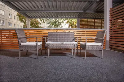 Ein Balkon oder eine Terrasse in der Unterkunft Hotel Nikolai Residence