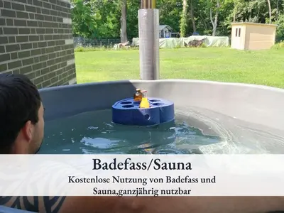 Grundriss der Unterkunft Familienfreundliche Ferienwohnung mit großem Garten, Spielplatz, privatem Badefass & Sauna
