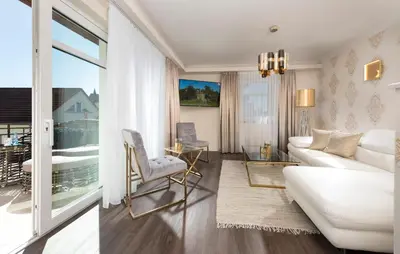Ein Bett oder Betten in einem Zimmer der Unterkunft Hotel Linther Hof