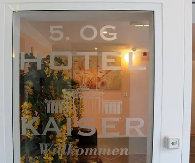 Ein Zertifikat, Auszeichnung, Logo oder anderes Dokument, das in der Unterkunft Hotel Kaiser ausgestellt ist
