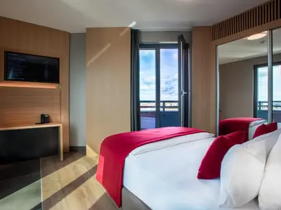 Ein Bett oder Betten in einem Zimmer der Unterkunft Ocak Hotel