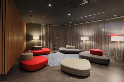 Ein Sitzbereich in der Unterkunft Ocak Hotel
