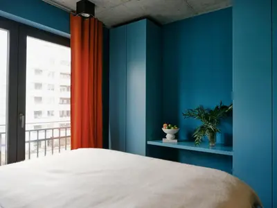 Ein Bett oder Betten in einem Zimmer der Unterkunft Art Apartments