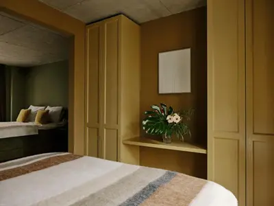 Ein Bett oder Betten in einem Zimmer der Unterkunft Art Apartments