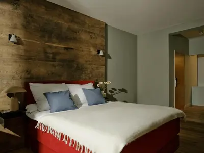 Ein Bett oder Betten in einem Zimmer der Unterkunft Art Apartments