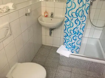 Ein Badezimmer in der Unterkunft Pension Classic