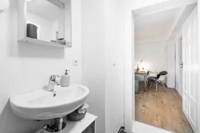 Ein Badezimmer in der Unterkunft Arbio I Cosy Spacious Apartment in Kreuzburg