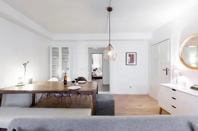Ein Sitzbereich in der Unterkunft Arbio I Cosy Spacious Apartment in Kreuzburg
