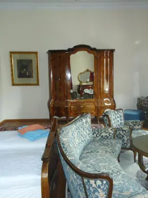 Ein Bett oder Betten in einem Zimmer der Unterkunft PP Pension Potsdam
