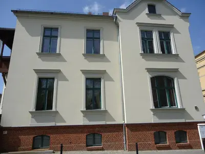 Das Gebäude in dem sich die Pension befindet