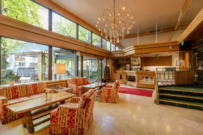 Ein Sitzbereich in der Unterkunft Ringhotel Seehof