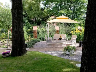 Ein Garten an der Unterkunft Hotel Villa Monte Vino