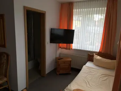 TV/Unterhaltungsangebot in der Unterkunft Stadtsee-Pension Templin