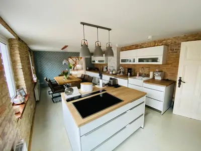 Küche/Küchenzeile in der Unterkunft Loft im Herzen der Stadt