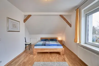 Ein Bett oder Betten in einem Zimmer der Unterkunft Ferienwohnung Neukölln