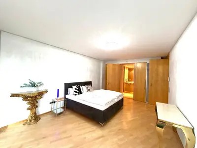Ein Bett oder Betten in einem Zimmer der Unterkunft Potsdamer Suite