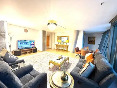 Ein Sitzbereich in der Unterkunft Potsdamer Suite