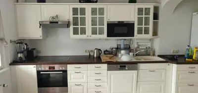 Küche/Küchenzeile in der Unterkunft Ferienhaus Elstal