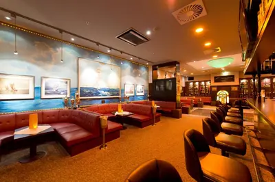 Ein Sitzbereich in der Unterkunft Hotel Steglitz International