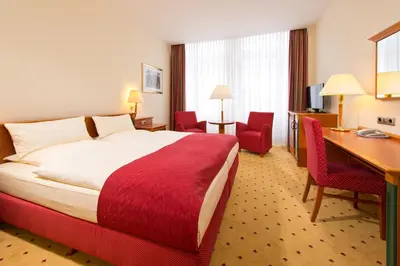Ein Bett oder Betten in einem Zimmer der Unterkunft Hotel Steglitz International