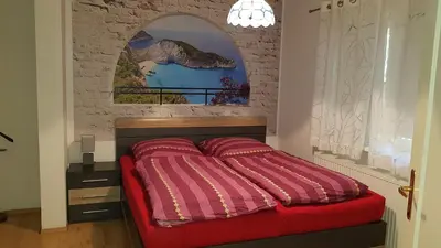 Ein Bett oder Betten in einem Zimmer der Unterkunft Ferienhaus Fichtenwalde, 160m², 3 SZ, 2 Bäder, bis 6 Personen, Garten, VDSL