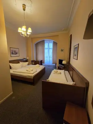 Ein Bett oder Betten in einem Zimmer der Unterkunft Hotel Arche