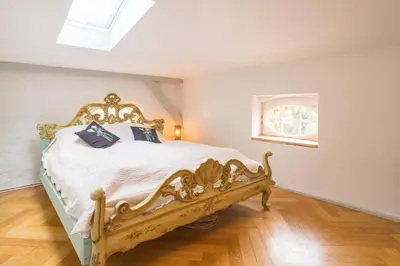 Ein Bett oder Betten in einem Zimmer der Unterkunft Le Remise