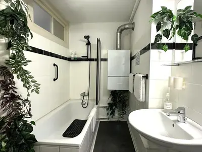 Ein Badezimmer in der Unterkunft 