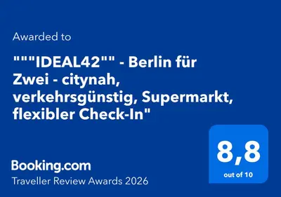 Ein Zertifikat, Auszeichnung, Logo oder anderes Dokument, das in der Unterkunft 