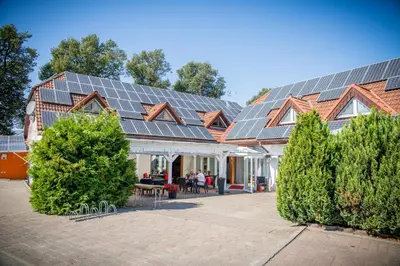 Das Gebäude in dem sich das Hotel befindet