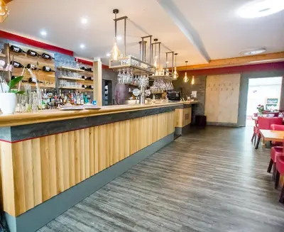 Lounge oder Bar in der Unterkunft Landhotel zum Baggernpuhl