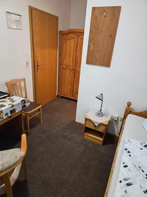 Ein Bett oder Betten in einem Zimmer der Unterkunft Gasthof Bergquelle