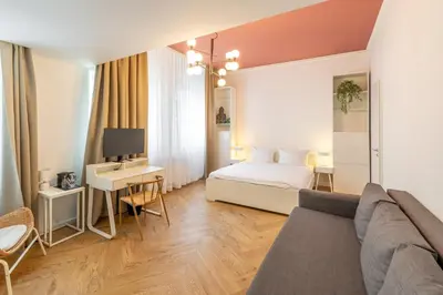 Ein Bett oder Betten in einem Zimmer der Unterkunft Midi Inn Parkhotel Mitte
