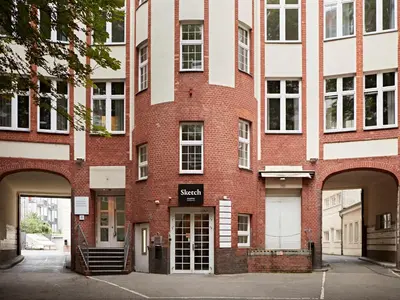 Eine Fassade oder ein Eingang zu Numa Berlin Sketch