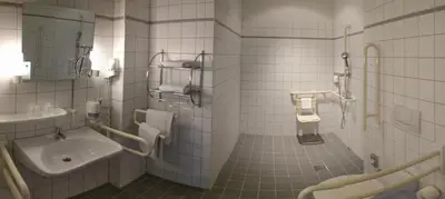 Ein Badezimmer in der Unterkunft Hotel Sedes