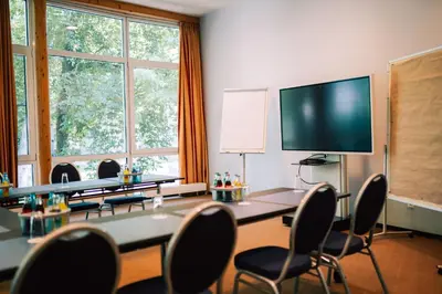 Der Geschäftsbereich oder Konferenzraum in der Unterkunft DämeritzSeehotel