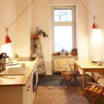 Küche/Küchenzeile in der Unterkunft 2 Room apartment in center Friedrichshain