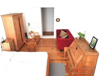Ein Bett oder Betten in einem Zimmer der Unterkunft 2 Room apartment in center Friedrichshain