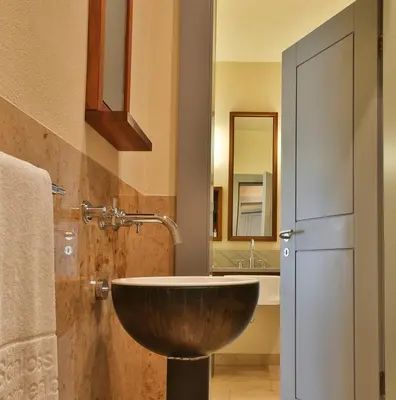 Ein Badezimmer in der Unterkunft Hotel Schloss Neuhardenberg