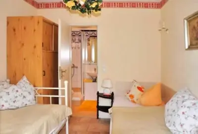 Ein Bett oder Betten in einem Zimmer der Unterkunft Mediterran Suite