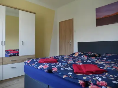 Ein Bett oder Betten in einem Zimmer der Unterkunft Seeoase Lychen
