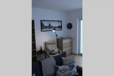 Ein Sitzbereich in der Unterkunft FeWo 
