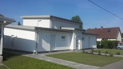 Das Gebäude in dem sich die Ferienwohnung befindet