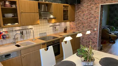Küche/Küchenzeile in der Unterkunft YourHome-PM