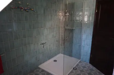 Ein Badezimmer in der Unterkunft Ferienwohnung Altstadt-Insel Rathenow