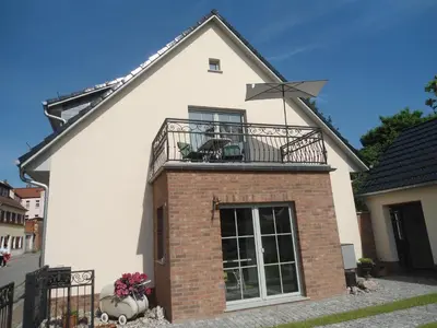 Das Gebäude in dem sich die Ferienwohnung befindet